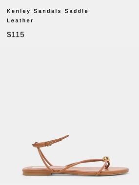 New in box Dolce Vita Kenley Leather Ankle-Strap Sandals